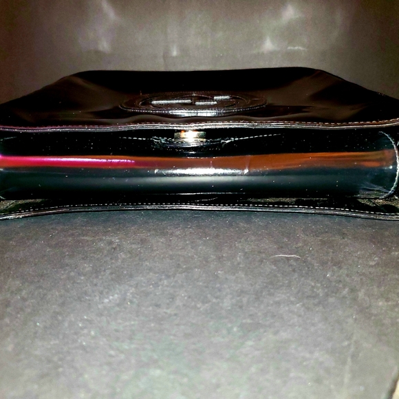 🖤AUTHENTIC Vintage GUCCI Black Patent Leather Purse Excellent Used Condition 🖤 - Picture 12 of 16